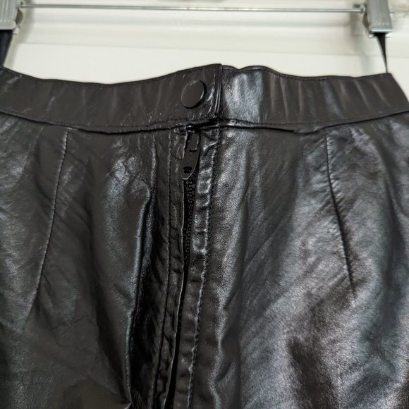 Wilson's Vintage Leather Skirt | Sz 12 | Goth, Grunge, Punk - Picture 2 of 6
